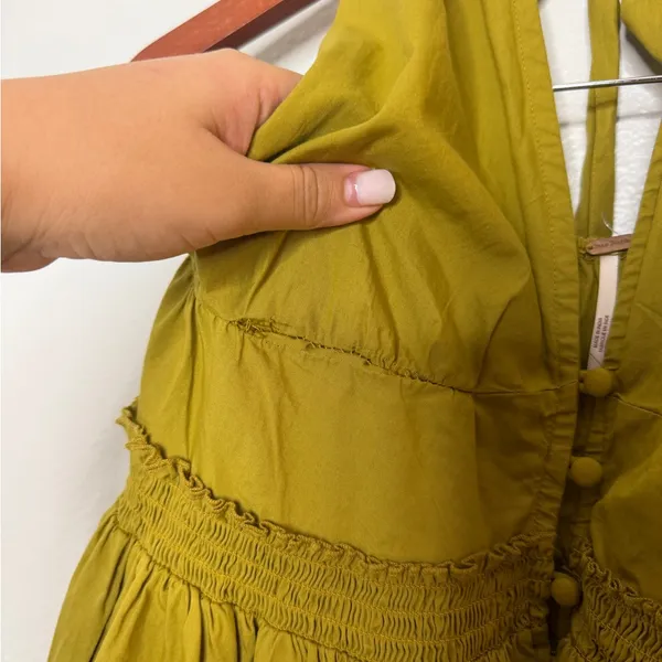 Free People Dirty Olive Sail Away Halter Tunic Mini‎ Dress - Image 6