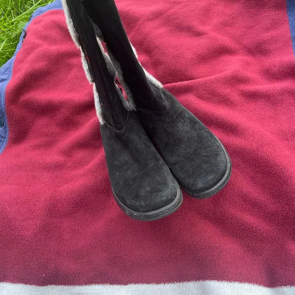 Dansko Fyodora black suede boots Womens winter snow boot 41 faux fur Women’s 41 - Image 3