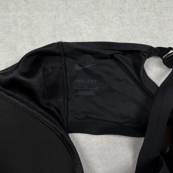 Nike Dri-FIT Sports Bra Women’s XL Black Adjustable Crossback Straps - Image 4