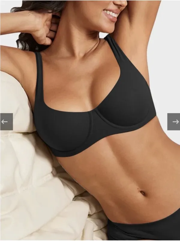 SheCurve Black Underwire Bra 38E Size undefined - Image 2
