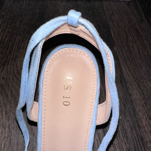 Allegra K Light Blue Strappy Heels - Image 3