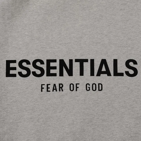 Fear Of God Essentials Dark Oatmeal Pullover Hoodie Size Xl - Image 5