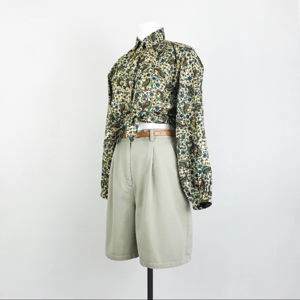 Vintage Ralph Lauren High-Waisted Cotton Shorts | Size 6 - Image 3