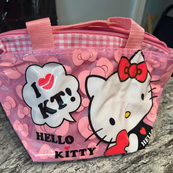 Hello Kitty Pink and White Cosmetic Case - Image 11