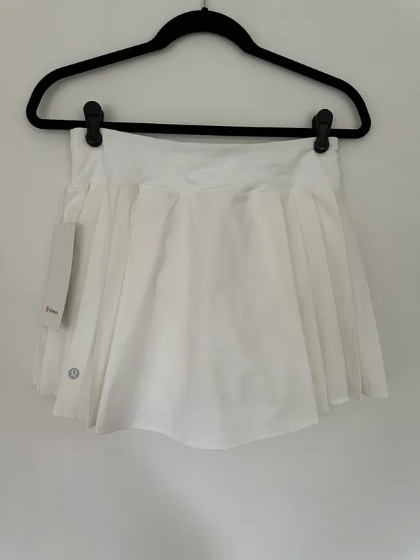 Lululemon Side-Pleat High-Rise Tennis Skirt White 6 - Image 3