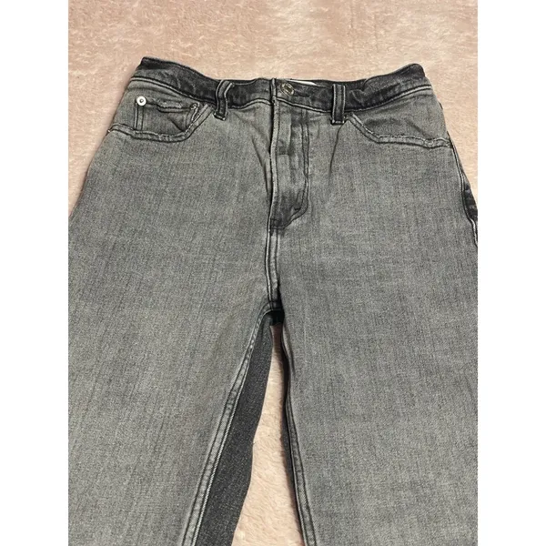 Abercrombie & Fitch The Ankle Straight Ultra High Rise Black Size‎ 25/0R Bin11 - Image 3