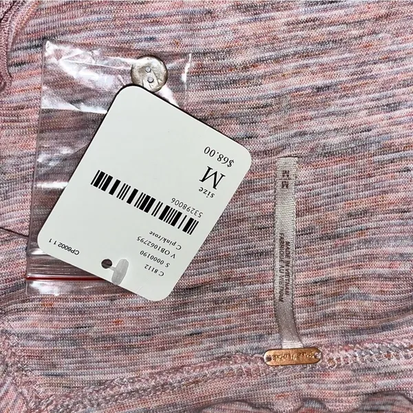 NWT Free People Pink Long Sleeve Henley - Image 9