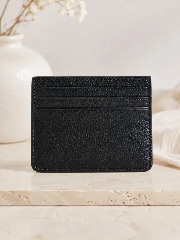 Kate Spade Black Saffiano Leather Card Holder Wallet KSNY Logo NWT - Image 2