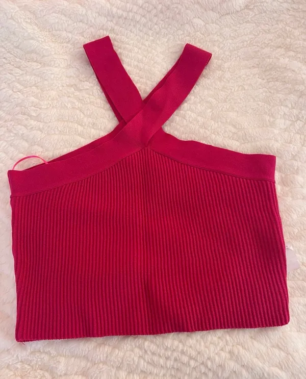 Fuchsia crop top  - Image 2