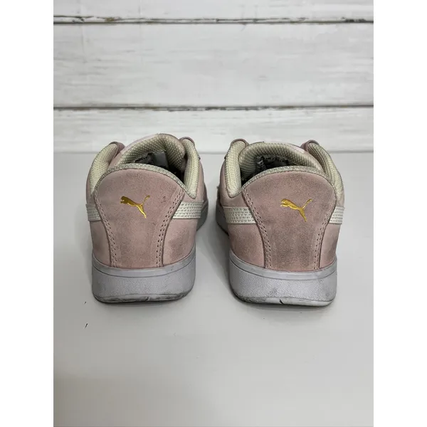 Puma Safety Toe Iconic Suede Low Top Pink Work Shoes Size 7.5 - Image 6