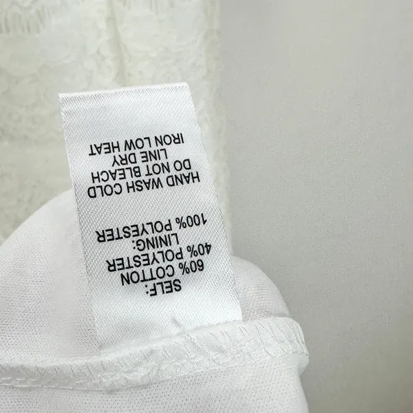 Lulus Take Me to Brunch Ivory Lace Shift Dress Classic Preppy Cute Small NWT - Image 11