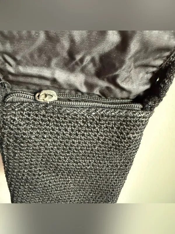 The SAK Mini Purse Black with Front Flap - Image 4