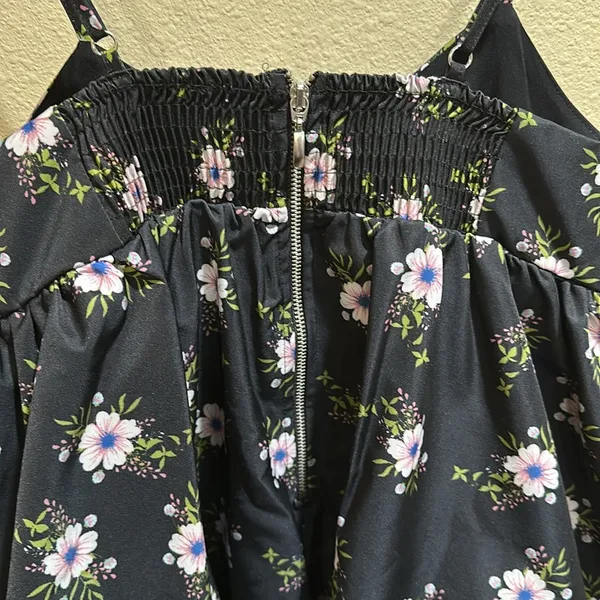 NWT Free People size small in A Bubble Mini Dress in Black - Image 9