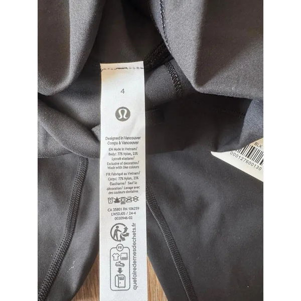 Lululemon Wunder Train High Rise 28” Black Size 4 NWT - Image 6