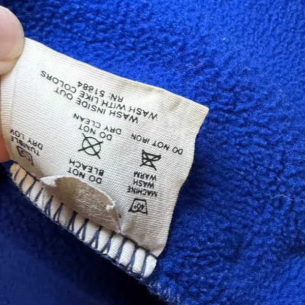 Patagonia Synchilla Fleece Full Zip‎ Jacket Blue Size 10 Vintage - Image 7