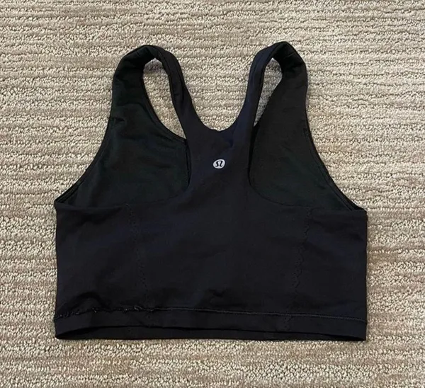 Lululemon Athletica Black Crop Top - Image 2