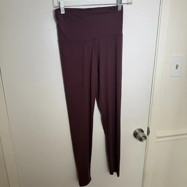 Kindred Bravely Women's Maternity XS Maternity L/S Top and Leggings Set Wine - Image 5