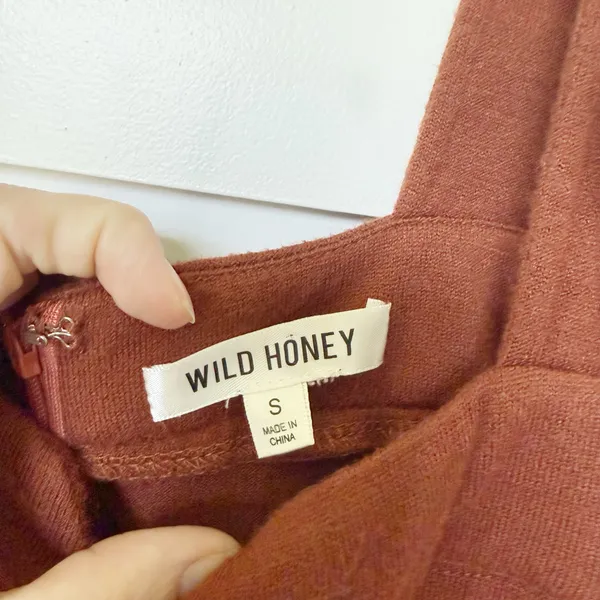 Wild Honey Rust Overall Jumpsuit - Image 5