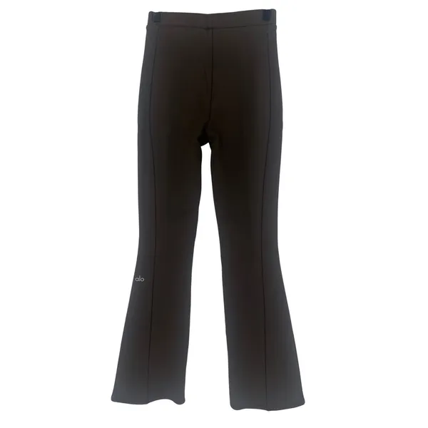 Alo High-Waist 7/8‎ Zip It Flare Legging Brown XXS - Image 14