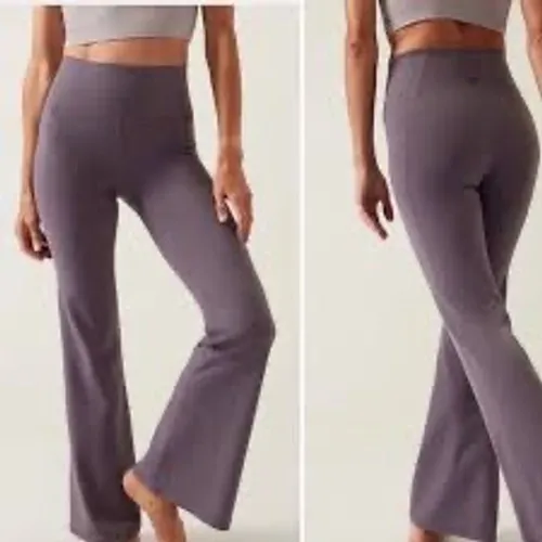 Athleta Salutation Stash Flare Pant‎ Mauve Purple XXS High Rise Powervita Yoga - Image 2