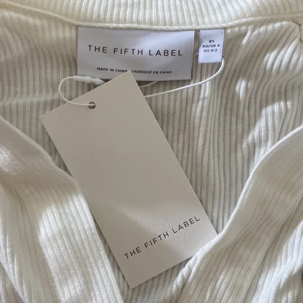 The Fifth Label White Ribbed Dress - Image 2