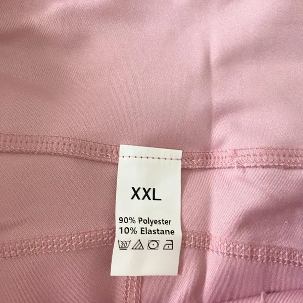 NWOT Light Pink Lilac Bike Short Workout Athleisure Size XXL - Image 3