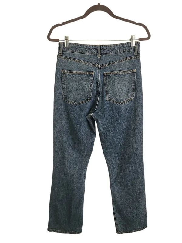 H&M Womens Button-Fly Distressed Straight Leg Jeans Size 6 - Image 2