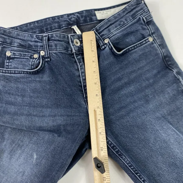 Rag & Bone Cate Mid-Rise Ankle Skinny Jeans Womens 25 Blue Medium Wash Denim‎ - Image 7