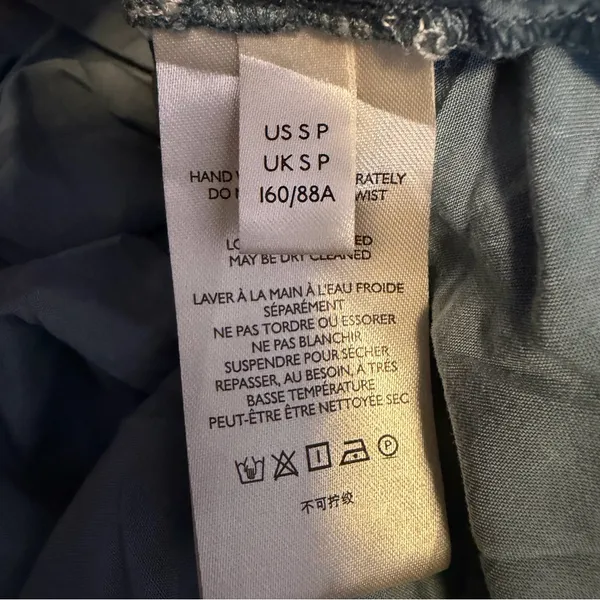 Anthropologie Pilcro Kimberly Maxi Dress Small Blue Chambray Button Front - Image 10