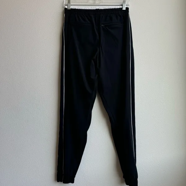 Athleta Brooklyn Jogger Black Colorblock White Stripe Lightweight Pant Size 2 XS - Image 6