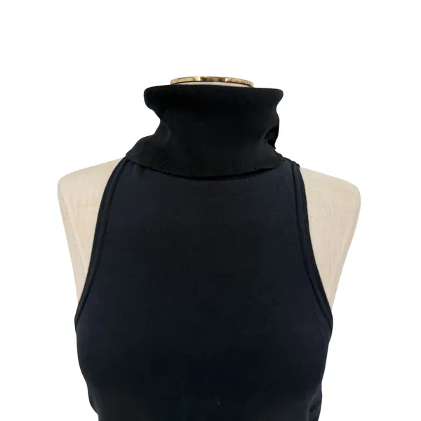 Free People Movement Sleeveless Cropped Turtleneck Tank Top Black Size XS - Image 2