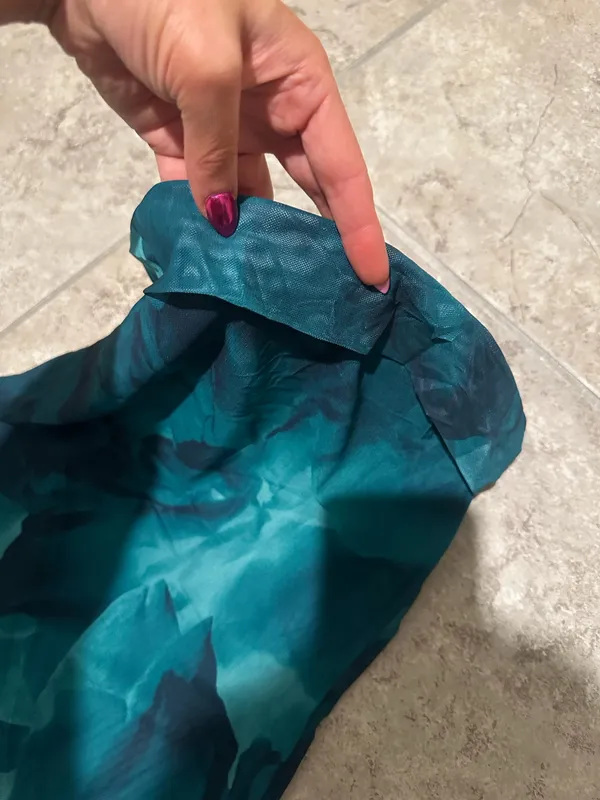 Teal floral bodycon dress Blue - Image 5