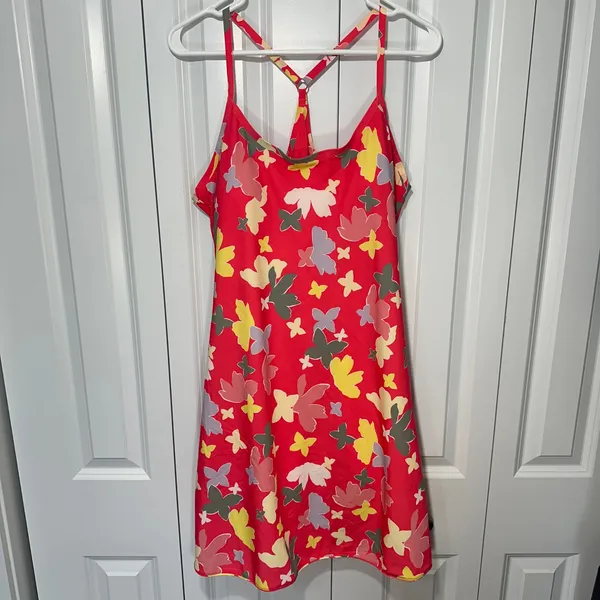 Outdoor Voices Exercise Dress Womens XL in Slice Of Life Pink Floral‎ Athletic - Image 2