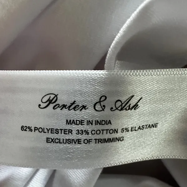 mens small white golf polo shirt - Image 4