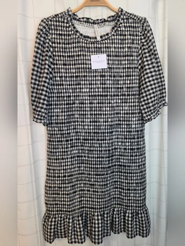 AE Puff Sleeve Smocked Mini Dress - Image 2
