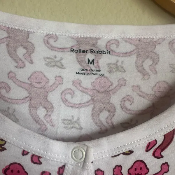 Roller Rabbit Women's Henley Monkey Print Pajama Top - Image 2