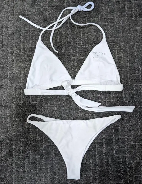 Salt And Coco Bikini Set White - Image 4