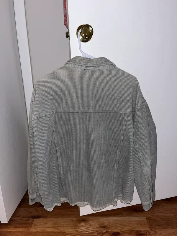 Sage Green Corduroy Jacket Size M - Image 3