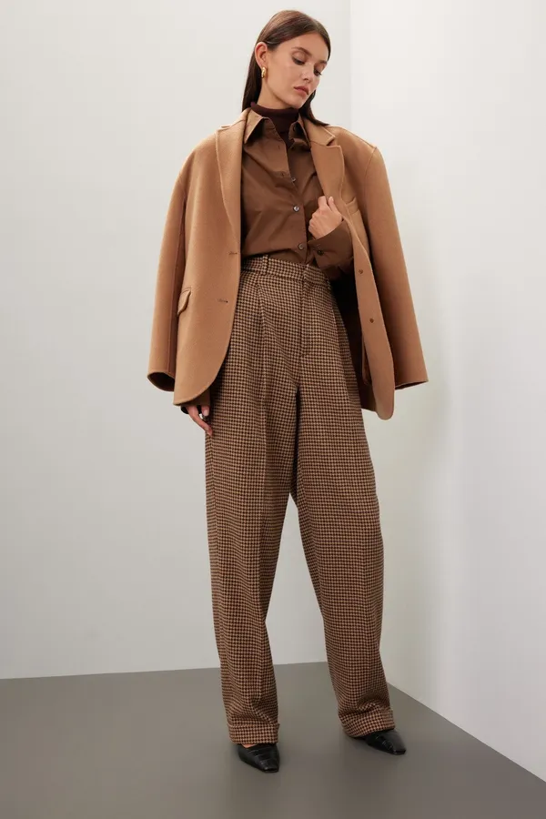 Polo Ralph Lauren Houndstooth Purple Label Trousers - Image 4