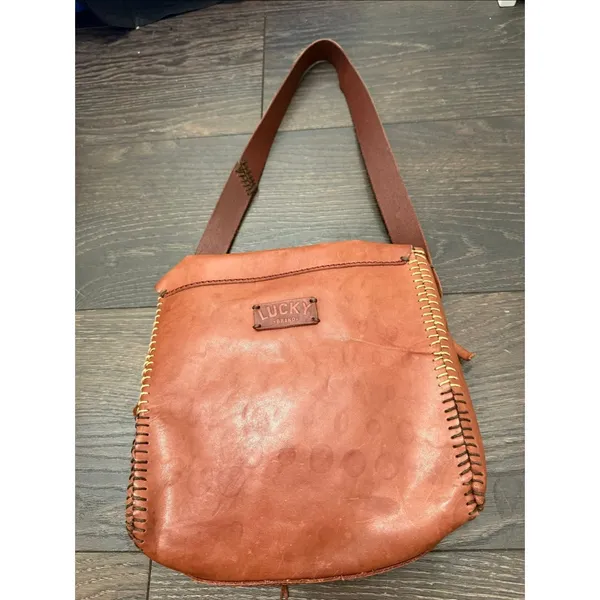Lucky Brand Laguna Canyon Brown Shoulder Bag Leather - Image 3