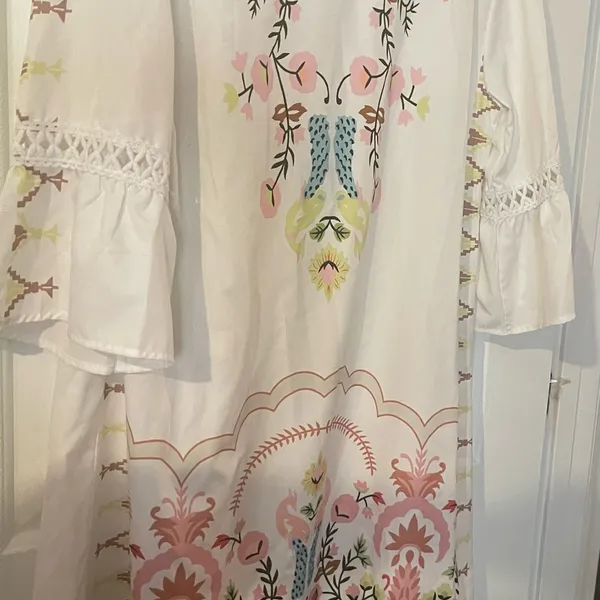 Boho Summer Dress flouncy sleeves, Beach Romance - Image 3