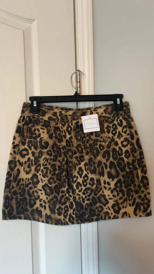 Cheetah print skirt Brown Size M - Image 2