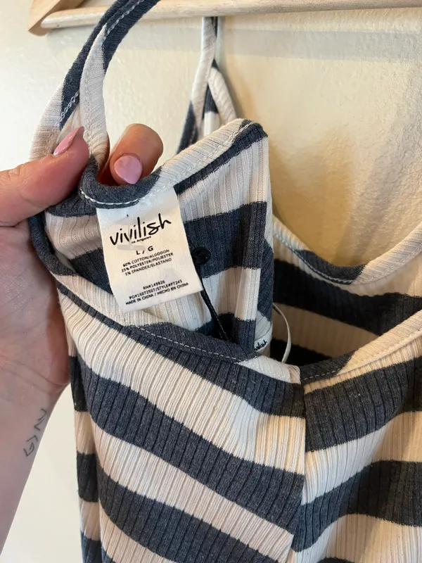 Vivilish Striped Tank Top Multi Size L - Image 3