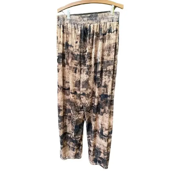 Nina Parker size 1X wide-leg pants drapy velvet boho - Image 4