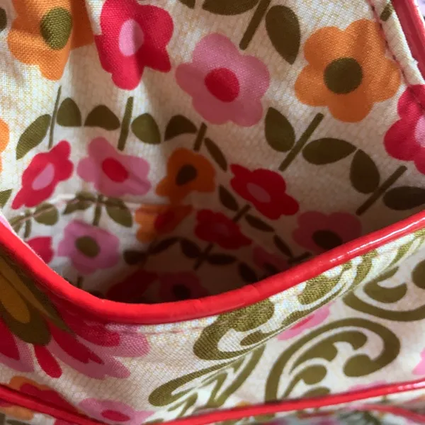Vera Bradley Y2K shoulder purse (green and pink paisley pattern) - Image 6