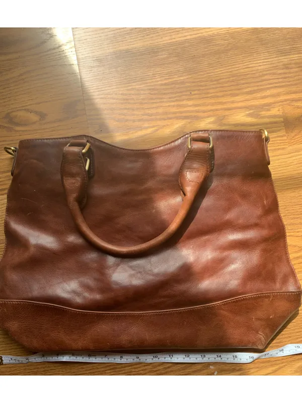 The Leather Store Bags Purse Brown Large Accessories Tote Everyday Casual - Image 5