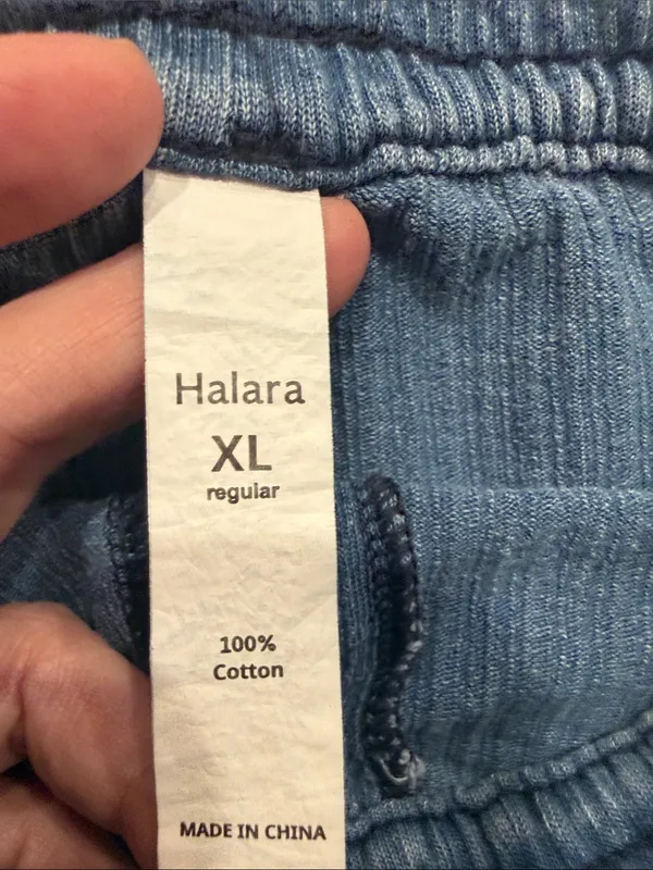 Halara women’s pull on Jean shorts size xlarge . - Image 2