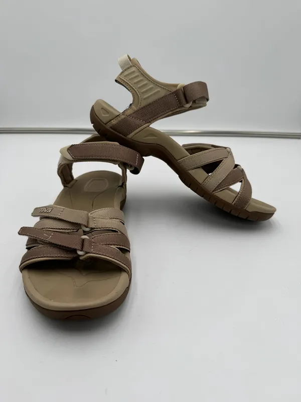 Teva Women’s Size 8 Sport Sandals 4266 Tan Brown Strappy Walking Hiking Shoes - Image 4