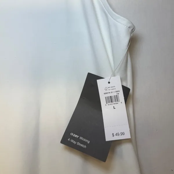 GapFit PowerYou‎ White Sleeveless Tennis Golf Polo Racerback Dress Large NWT - Image 4