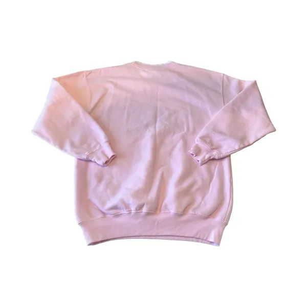 M&C Sportswear‎ Pink Christmas Tree Embroidered Sweatshirt Mock Neck Small - Image 5